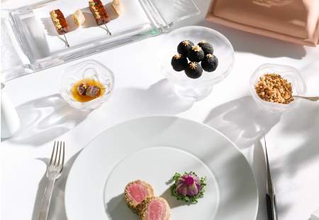 Menu de Pâques Villa René Lalique