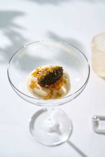 Menu 10 Ans Villa René Lalique Chef Paul Stradner Cocktail de Caviar Kaviari
